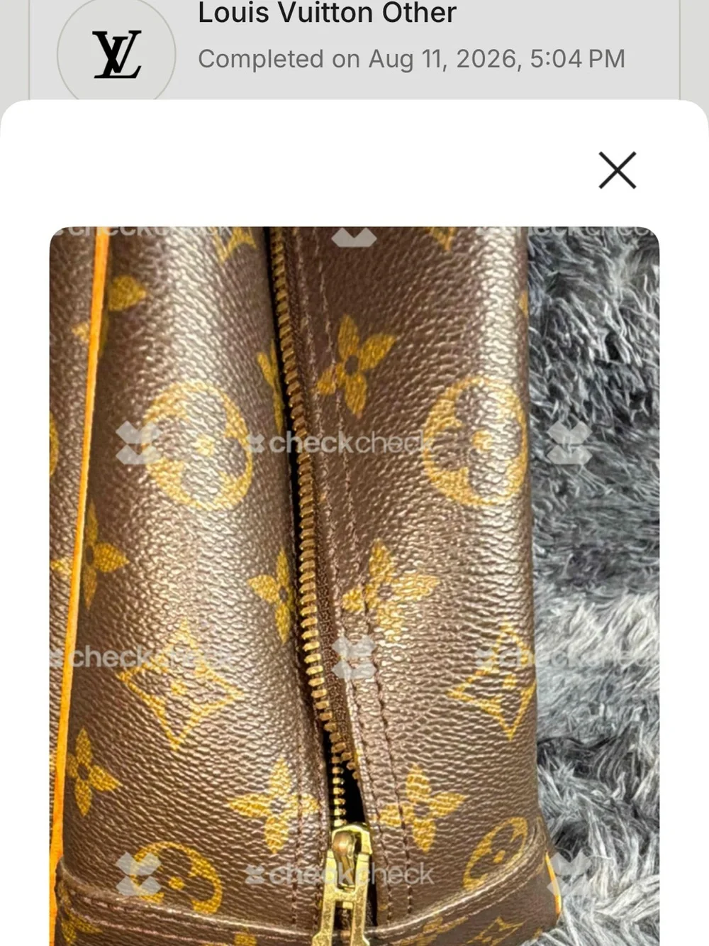 Louis Vuitton Monogram Canvas Satchel in Brown with Tan Trim